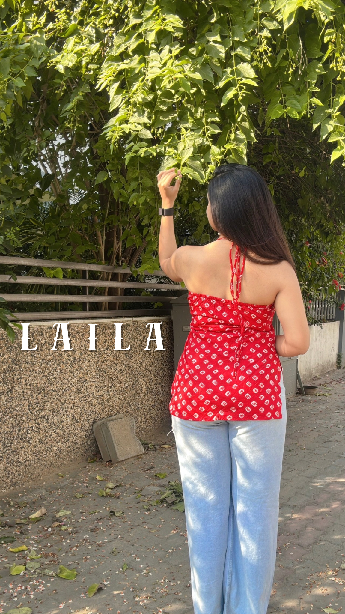 LAILA | halter neck short kurta