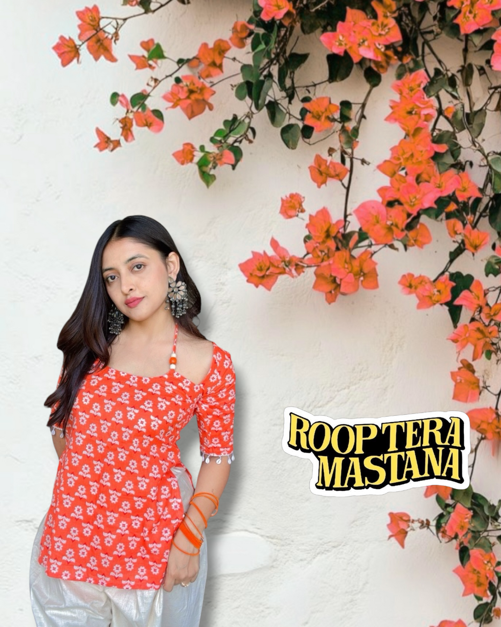 ROOP | elbow sleeves short kurti