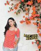 ROOP | elbow sleeves short kurti